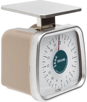 Taylor - 16 Oz Compact Analog Portion Control Scales With Stainless Steel Platform - TP16
