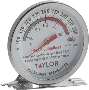 Taylor - 2" Dial Professional Hot Holding Thermometer - 5980N