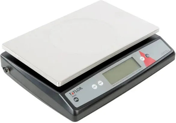 Taylor - 22 lbs Silver Digital Portion Control Scale with an Oversized Platform - TE22OS