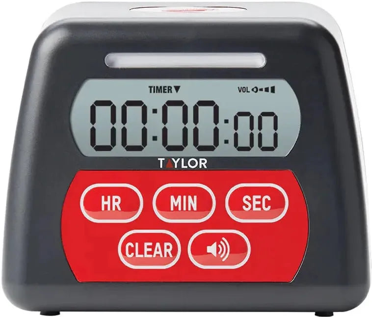 Taylor - 24 Hours Black Event Digital Timer with Visual Alert - 5282798