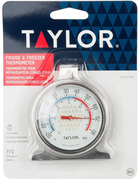 Taylor - 2.25" Refrigerator/Freezer Dial Thermometer - 3507FS