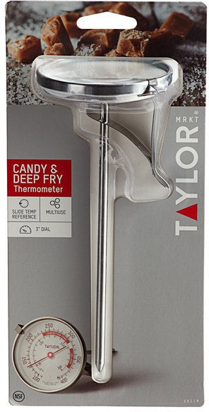 Taylor - 3" Candy/Deep Fry Thermometer With Adjustable Pan Clip - 5911N