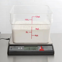 Taylor - 33 lbs Silver Digital Portion Control Scale with an Oversized Platform - TE33OS