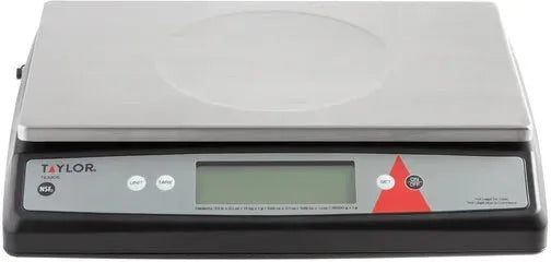 Taylor - 33 lbs Silver Digital Portion Control Scale with an Oversized Platform - TE33OS