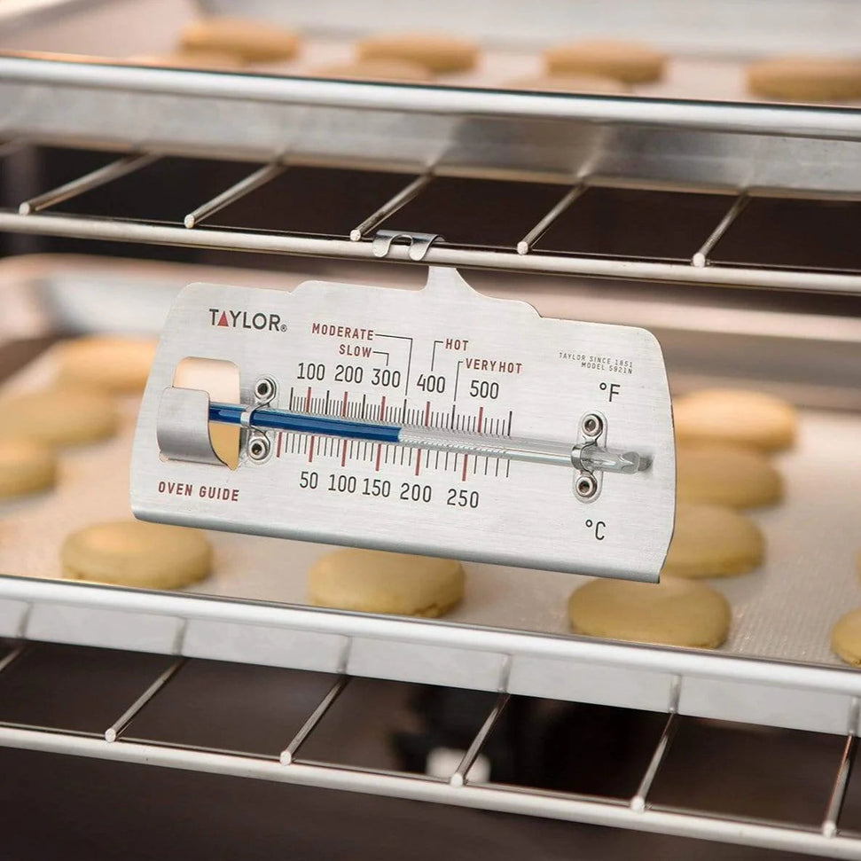 Taylor - 4.5" x 6" Oven Guide Thermometer Filled With Nontoxic Permacolor - 5921N