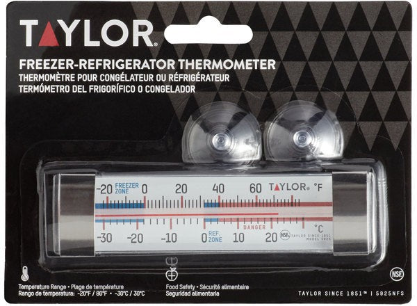 Taylor - 4.75" Classic Tube Refrigerator / Freezer Thermometer - 5925NFS
