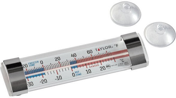 Taylor - 4.75" Classic Tube Refrigerator / Freezer Thermometer - 5925NFS