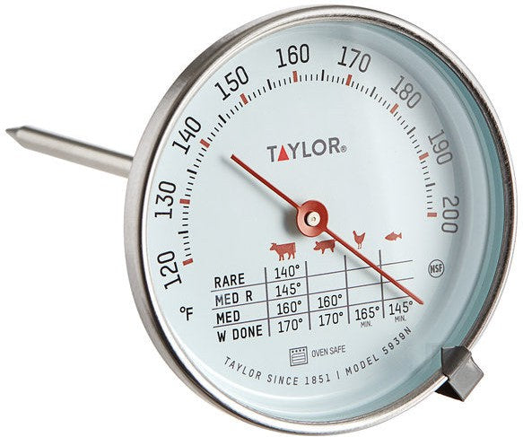 Taylor - 5.5" Probe Dial Meat Thermometer - 5939N