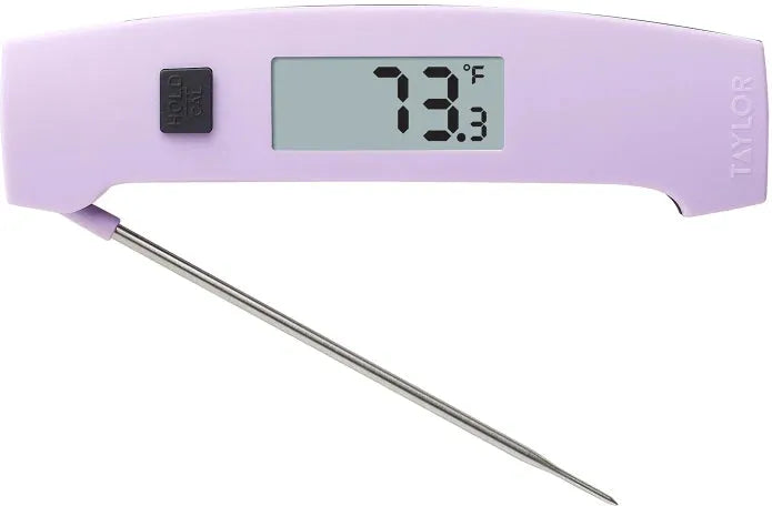 Taylor - 6" Purple Folding Digital Thermocouple Thermometer - 5293167