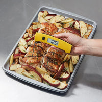 Taylor - 6" Yellow Waterproof Folding Thermocouple Thermometer - 9868FDA