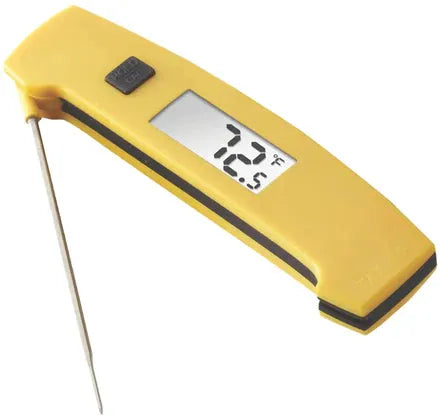 Taylor - 6" Yellow Waterproof Folding Thermocouple Thermometer - 9868FDA