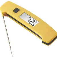 Taylor - 6" Yellow Waterproof Folding Thermocouple Thermometer - 9868FDA