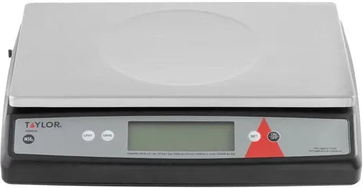 Taylor - 66 lbs Silver Digital Portion Control Scale with an Oversized Platform - TE66OS