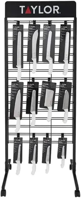 Taylor - 67.26" 2-Sided Black Floor Merchandising Rack - 5254237
