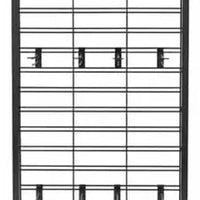 Taylor - 67.26" 2-Sided Black Floor Merchandising Rack - 5254237