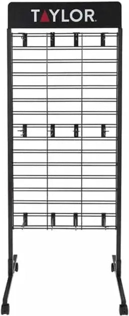 Taylor - 67.26" 2-Sided Black Floor Merchandising Rack - 5254237