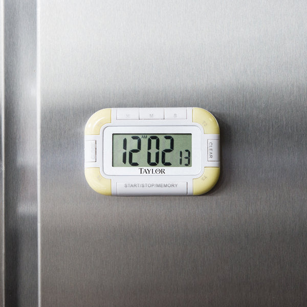 Taylor - Compact 4 Event Digital Timer With Clock, Pack of 6 - 5862