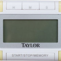Taylor - Compact 4 Event Digital Timer With Clock, Pack of 6 - 5862