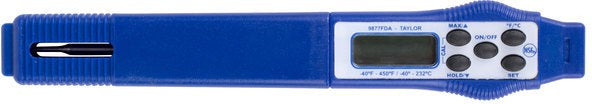 Taylor - Compact Waterproof Digital Thermometer - 9877FDA