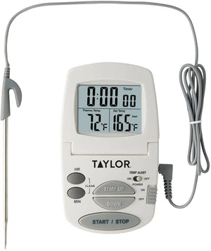 Taylor - Digital Timer/Thermometer With Probe - 1470FS