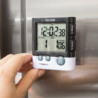 Taylor - Dual Event Digital Timer/Clock, Pack of 6 - 5828