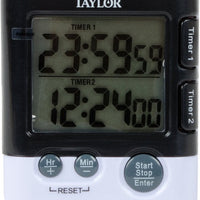 Taylor - Dual Event Digital Timer/Clock, Pack of 6 - 5828