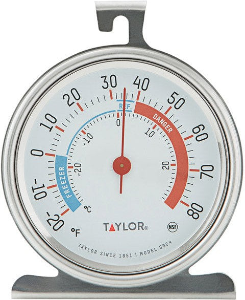 Taylor - Fridge/Freezer Dial Thermometer, Pack of 6 - 5924