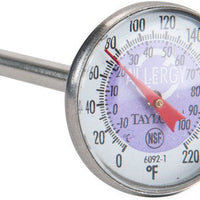 Taylor - Purple Instant Read Reduce Cross-Contamination Pocket Probe Dial Thermometer - 6092NPRBC