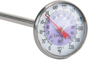 Taylor - Purple Instant Read Reduce Cross-Contamination Pocket Probe Dial Thermometer - 6092NPRBC