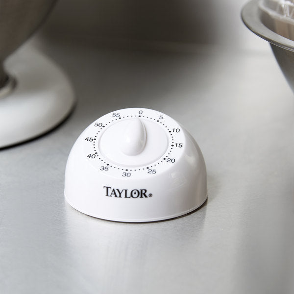 Taylor - TruTemp Brand Basic 60 Minute Long Ring Mechanical Timer, Pack of 6 - 5832