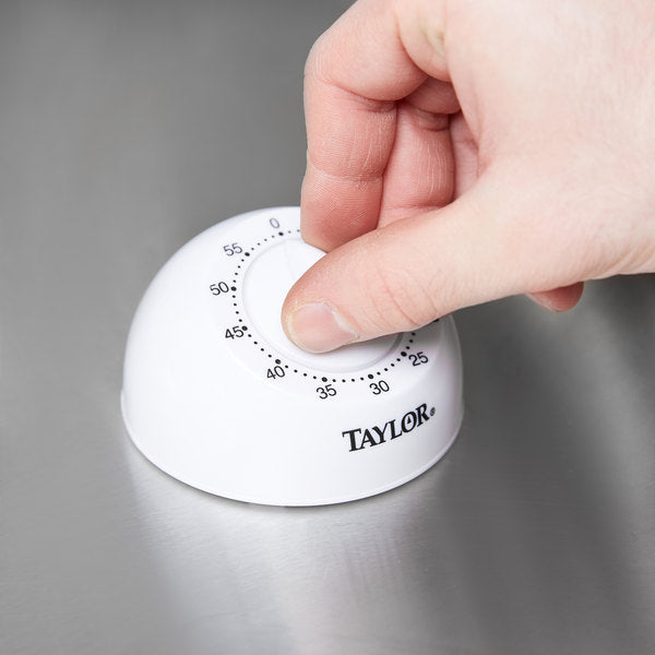 Taylor - TruTemp Brand Basic 60 Minute Long Ring Mechanical Timer, Pack of 6 - 5832