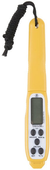 Taylor - Waterproof Digital Pocket Probe Thermometer with Backlight - 9848EFDA