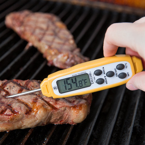 Taylor - Waterproof Digital Pocket Probe Thermometer with Backlight - 9848EFDA