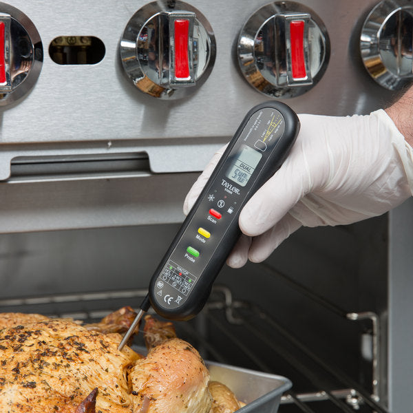 Taylor - Waterproof Dual Temp Infrared/Thermocouple Thermometer with Fold Out Probe - 9306N - DISCONTINUED