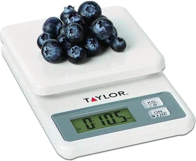 Taylor - White Compact Digital Kitchen Scale, Pack of 4 - 3817