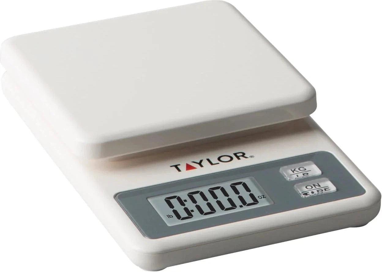 Taylor - White Compact Digital Kitchen Scale, Pack of 4 - 3817