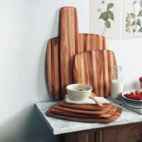 TeakHaus - 12" x 12" Elegant Collection Edge Grain Cutting Board - TH207