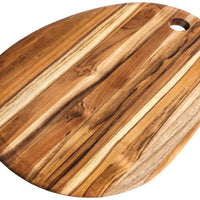 TeakHaus - 14" x 9" x 0.5" Elegant Oval Cutting/Serving Board - TH210