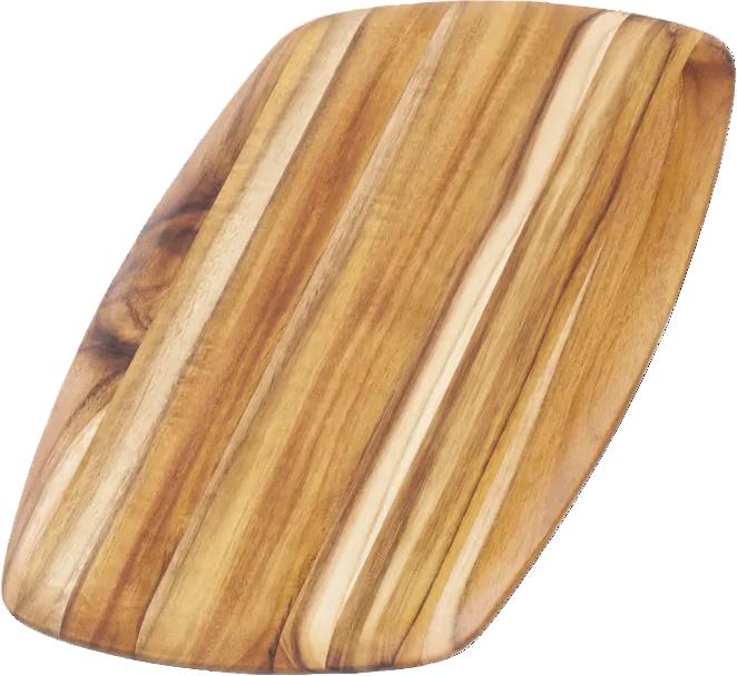 TeakHaus - 14" x 9" x 0.5" Elegant Rounded Edge Cutting/Serving Board - TH203