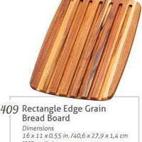 TeakHaus - 16" x 11" Essential Collection Edge Grain Bread Board - TH409