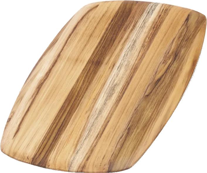 TeakHaus - 16" x 11" x 0.5" Elegant Rounded Edge Cutting/Serving Board - TH204