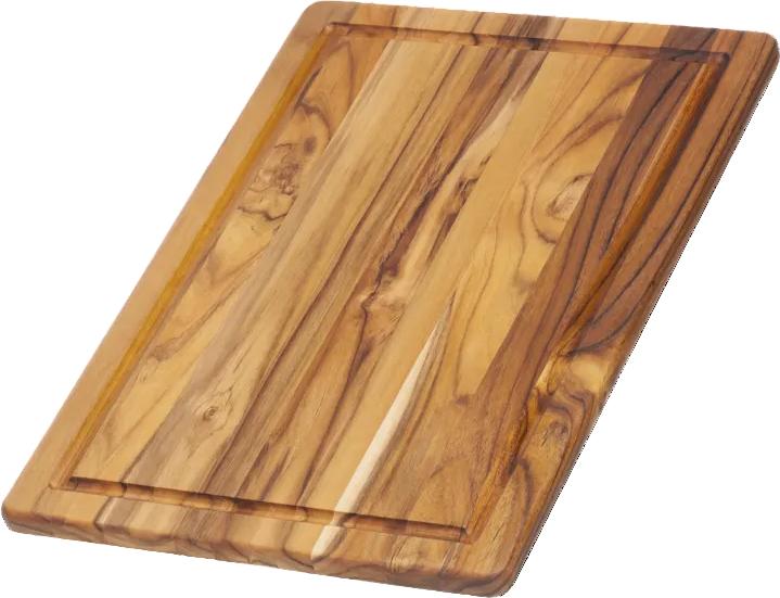 TeakHaus - 16" x 11" x 0.5" Essential Cutting/Serving Board Juice Canal - TH405