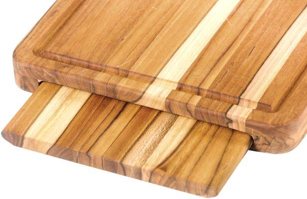 TeakHaus - 16" x 12" x 1.5" Traditional Nested Carving Boards - TH110