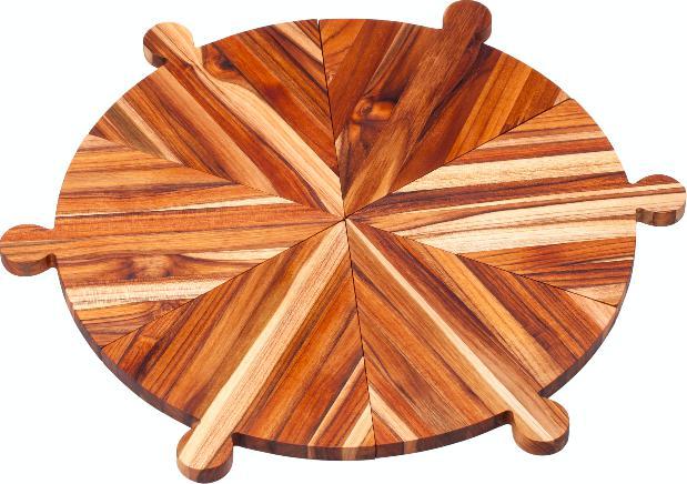 TeakHaus - 16.5" Round Antipasto/Pizza Platter - TH902