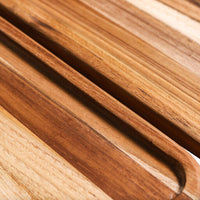 TeakHaus - 18" x 12" x 0.75" Essential Nordic Style Tray, Set of 2 - TH1311