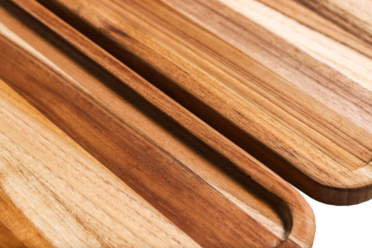 TeakHaus - 18" x 12" x 0.75" Essential Nordic Style Tray, Set of 2 - TH1311 - DISCONTINUED