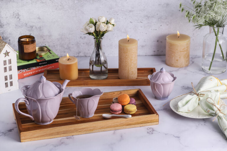 TeakHaus - 18" x 6" x 1" Nesting Timeless Tray - TH1301