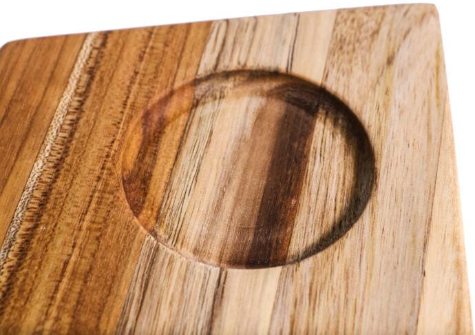 TeakHaus - 19" x 12.5" x 0.7" Geo Trapeze Cutting/Serving Board - TH1222