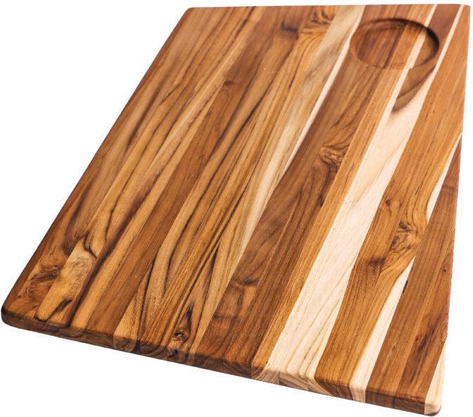 TeakHaus - 19" x 12.5" x 0.7" Geo Trapeze Cutting/Serving Board - TH1222