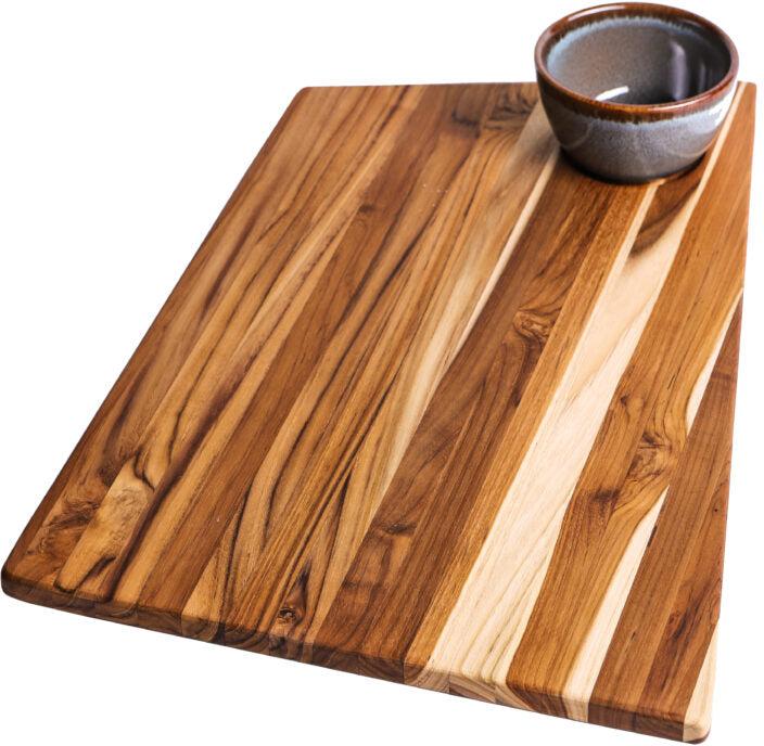 TeakHaus - 19" x 12.5" x 0.7" Geo Trapeze Cutting/Serving Board - TH1222 - DISCONTINUED